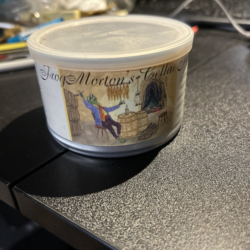 McClelland Frog Morton’s Cellar Pipe Tobacco Tin EMPTY Discontinued Collectible
